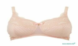 Soutien-gorge pour prothèse mammaire Karolina sans armatures par Amoena - Coloris Rose - Face seul