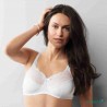 Soutien-gorge pour prothèse mammaire Karolina paddé par Amoena - Coloris Blanc-Nude - Zoom
