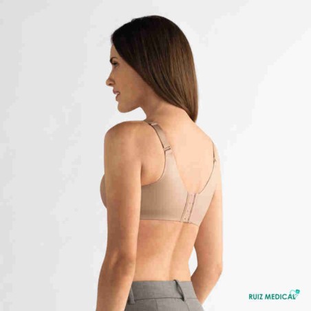 Soutien-gorge pour prothèse mammaire Magdalena sans armatures par Amoena - Coloris Peau - Dos Soutien-gorge pour prothèse mammaire Magdalena sans armatures par Amoena - Coloris Peau - Dos