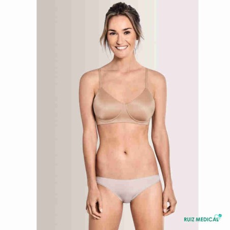 Soutien-gorge pour prothèse mammaire Magdalena sans armatures paddé par Amoena - Coloris Peau - Face Soutien-gorge pour prothèse mammaire Magdalena sans armatures paddé par Amoena - Coloris Peau - Face