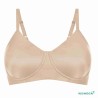 Soutien-gorge pour prothèse mammaire Magdalena sans armatures paddé par Amoena - Coloris Peau - Face seul Soutien-gorge pour prothèse mammaire Magdalena sans armatures paddé par Amoena - Coloris Peau - Face seul