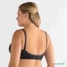 Soutien-gorge pour prothèse mammaire Mara sans armatures paddé par Amoena - Coloris Gris foncé - Dos Soutien-gorge pour prothèse mammaire Mara sans armatures paddé par Amoena - Coloris Gris foncé - Dos