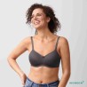 Soutien-gorge pour prothèse mammaire Mara sans armatures paddé par Amoena - Coloris Gris foncé - Face 2 Soutien-gorge pour prothèse mammaire Mara sans armatures paddé par Amoena - Coloris Gris foncé - Face 2