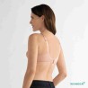 Soutien-gorge pour prothèse mammaire Ellen sans armatures par Amoena - Coloris Rose Nude - Dos Soutien-gorge pour prothèse mammaire Ellen sans armatures par Amoena - Coloris Rose Nude - Dos