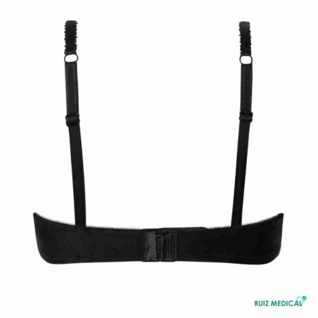 Soutien-gorge pour prothèse mammaire Amber sans armatures paddé par Amoena - Coloris Noir - Seul dos Soutien-gorge pour prothèse mammaire Amber sans armatures paddé par Amoena - Coloris Noir - Seul dos