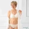 Soutien-gorge pour prothèse mammaire Aurelie sans armatures par Amoena- Coloris Ivoire - Debout Soutien-gorge pour prothèse mammaire Aurelie sans armatures par Amoena- Coloris Ivoire - Debout