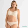 Soutien-gorge pour prothèse mammaire Aurelie sans armatures par Amoena- Coloris Ivoire - Debout face Soutien-gorge pour prothèse mammaire Aurelie sans armatures par Amoena- Coloris Ivoire - Debout face