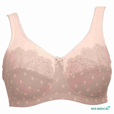 Soutien-gorge pour prothèse mammaire Versailles par Anita Care - Coloris Creme - Zoom Face Soutien-gorge pour prothèse mammaire Versailles par Anita Care - Coloris Creme - Zoom Face