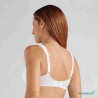 Soutien-gorge pour prothèse mammaire Mona sans armatures par Amoena - Coloris Blanc - Dos