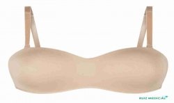 Soutien-gorge pour prothèse mammaire Barbara avec armatures paddé par Amoena - Bretelles droites - Vue seule de face
