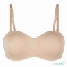 Soutien-gorge pour prothèse mammaire Barbara avec armatures paddé par Amoena - Bretelles droites - Vue seule de face