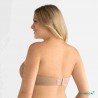 Soutien-gorge pour prothèse mammaire Barbara avec armatures paddé par Amoena - Sans bretelles - Vue de dos