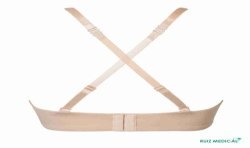 Soutien-gorge pour prothèse mammaire Barbara avec armatures paddé par Amoena - Bretelles croisées - Seul