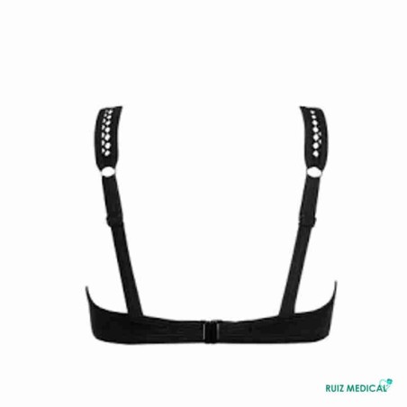 Maillot de bain pour prothèse mammaire Barcelona par Amoena - Haut Seul - Vue de dos Maillot de bain pour prothèse mammaire Barcelona par Amoena - Haut Seul - Vue de dos